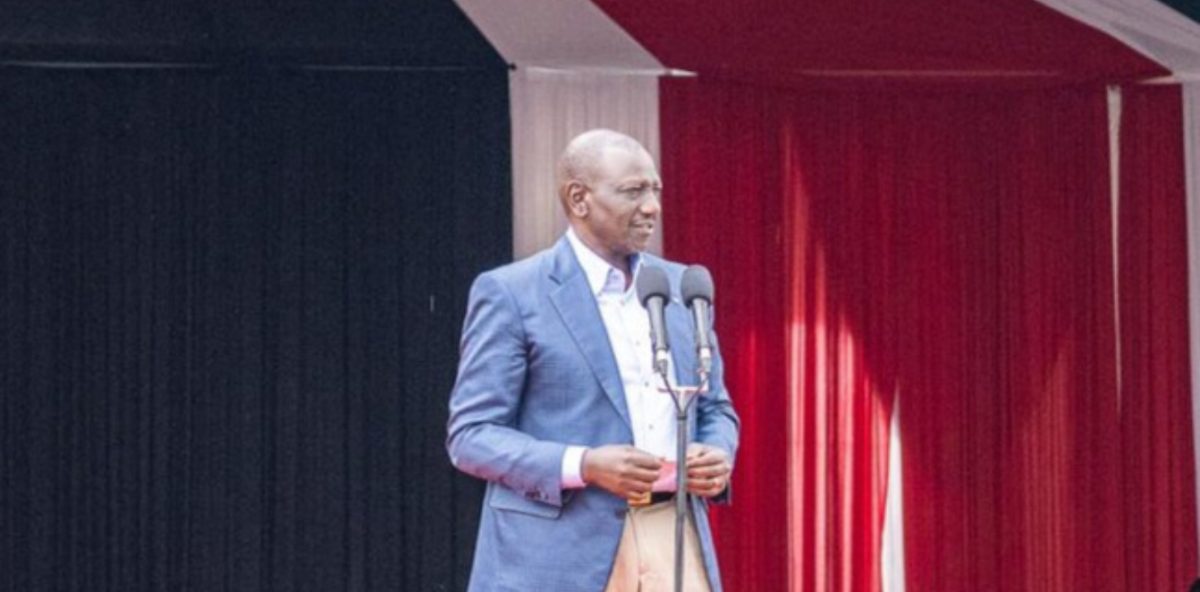 President William Ruto speaking during a church service at ACK Cathedral, Siaya County: PHOTO/facebook.com/williamsamoei