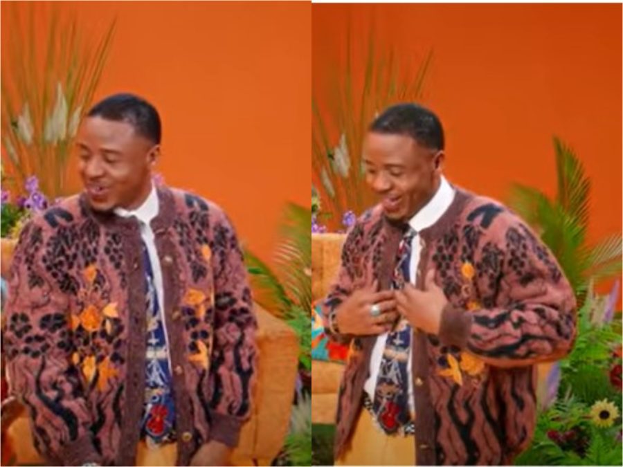 Ali Kiba donning vintage-inspired designer cardigan sweater in his latest music video. PHOTO/screengrab by K24 Digital from a video posted on YouTube