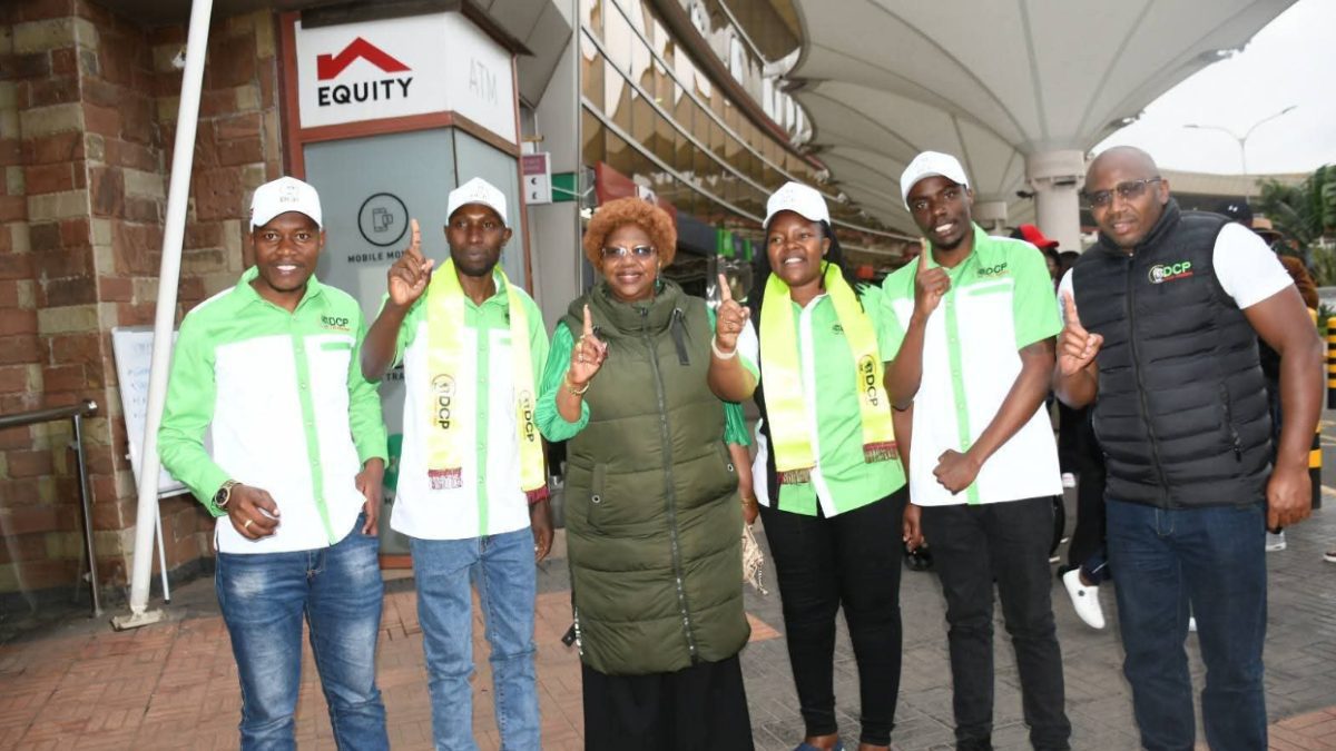 DCP officials assemble at JKIA to receive Gachagua