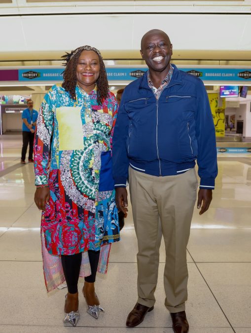 Former DP Rigathi Gachagua during a past meeting in the US. PHOTO/@rigathi/X