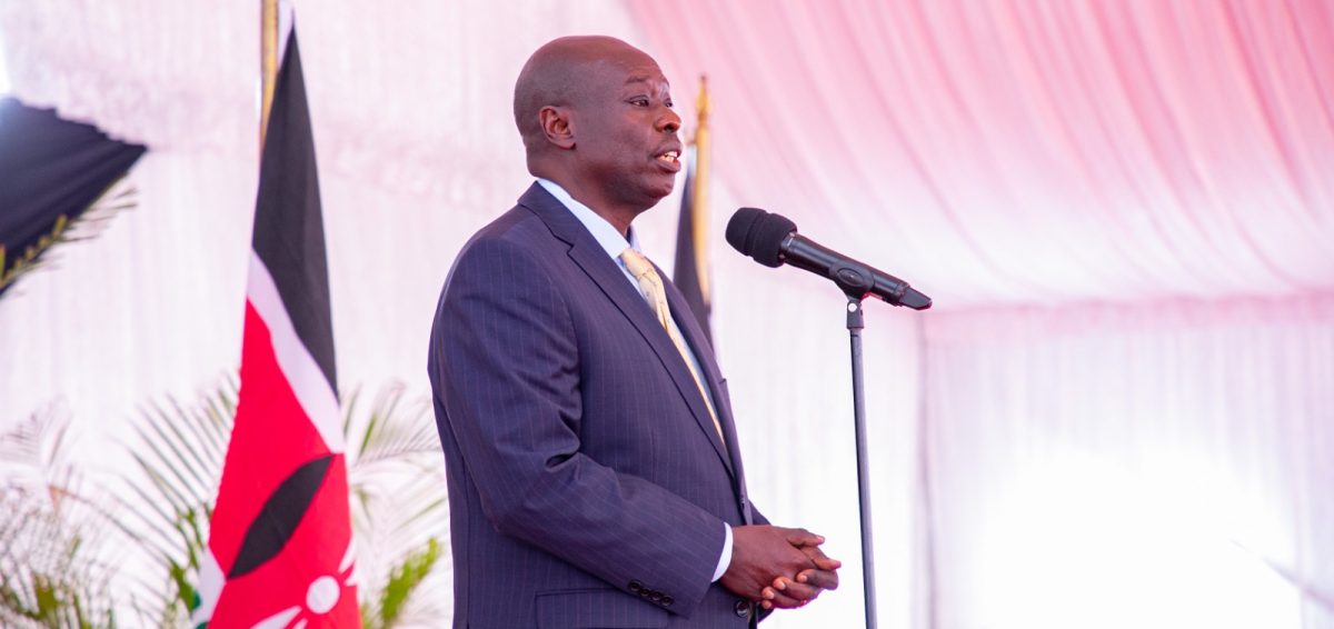 DCP Party Leader Rigathi Gachagua speaks during a past event. PHOTO/@rigathi/X.