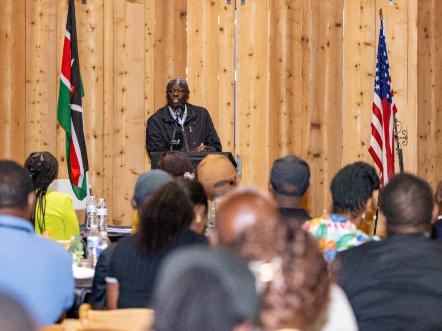 Former DP Rigathi Gachagua during a past meeting in the US. PHOTO/@rigathi/X