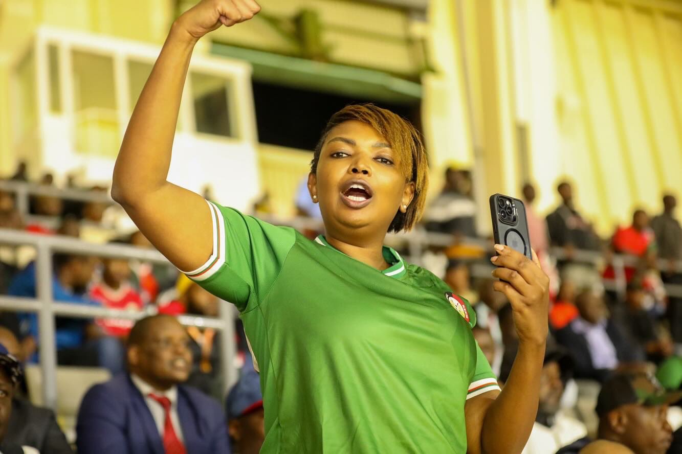 Karen Nyamu rallies support behind Harambee Stars after draw with Angola