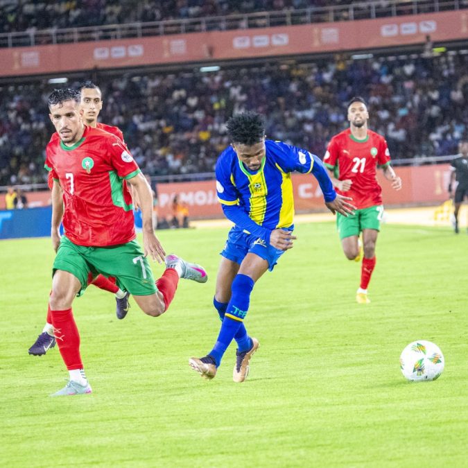 Tanzania's Taifa Stars during their Quarter Final clash with Morocco on August 22, 2025. PHOTO/@Tanfootball/X