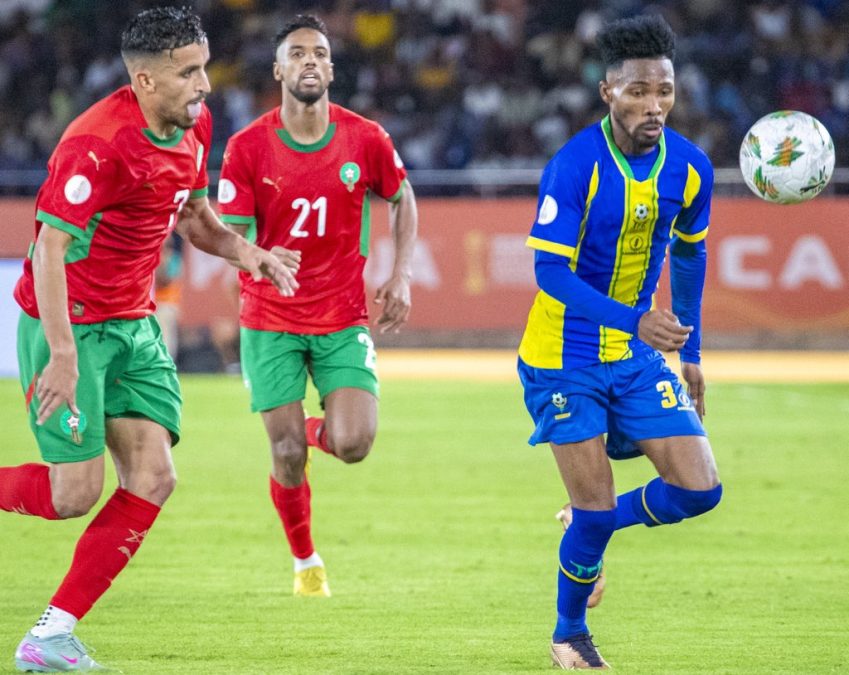 Tanzania's Taifa Stars during their Quarter Final clash with Morocco on August 22, 2025. PHOTO/@Tanfootball/X