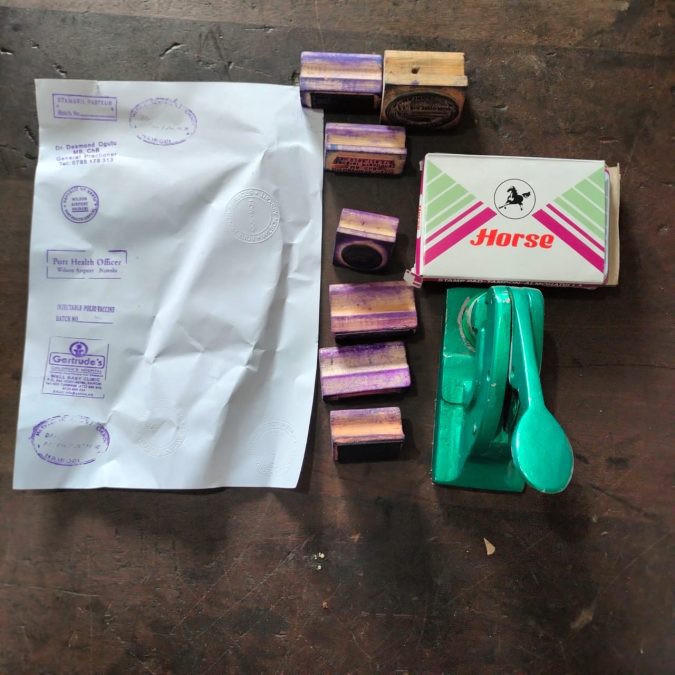 Some of the items recovered during the arrest. PHOTO/@DCI_Kenya
/X