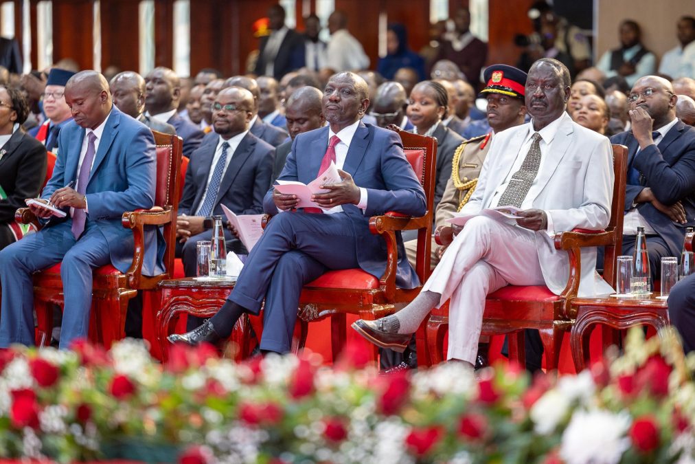 ODM leader Raila Odinga attends Katiba Day commemoratiin at KICC grounds in Nairobi on August 27, 2025. PHOTO/@TheODMparty/X
