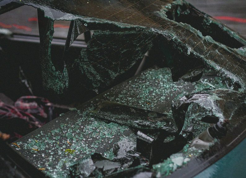 A broken windshield of a car. Image used for illustration purposes. PHOTO/Pexels