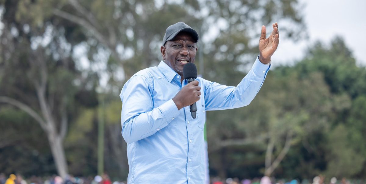 President William Ruto gestures during an event at State House. PHOTO/https://www.facebook.com/williamsamoei