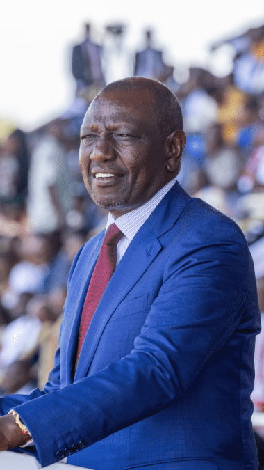 President William Ruto during Madaraka Day celebrations in Homa Bay county. PHOTO/@WilliamsRuto/X