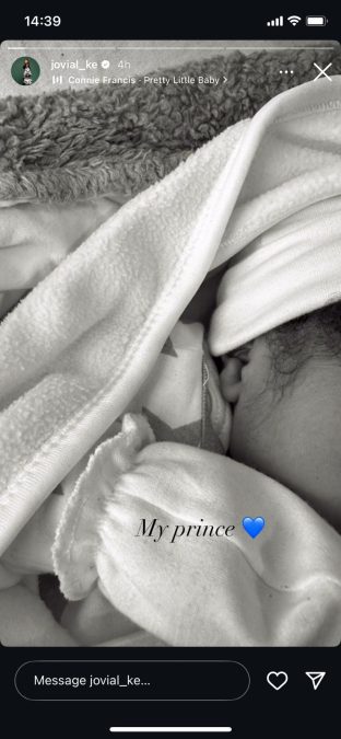 A post shared by Jovial on her Instagram stories. PHOTO/Screengrab by K24 Digital from @jovial_ke