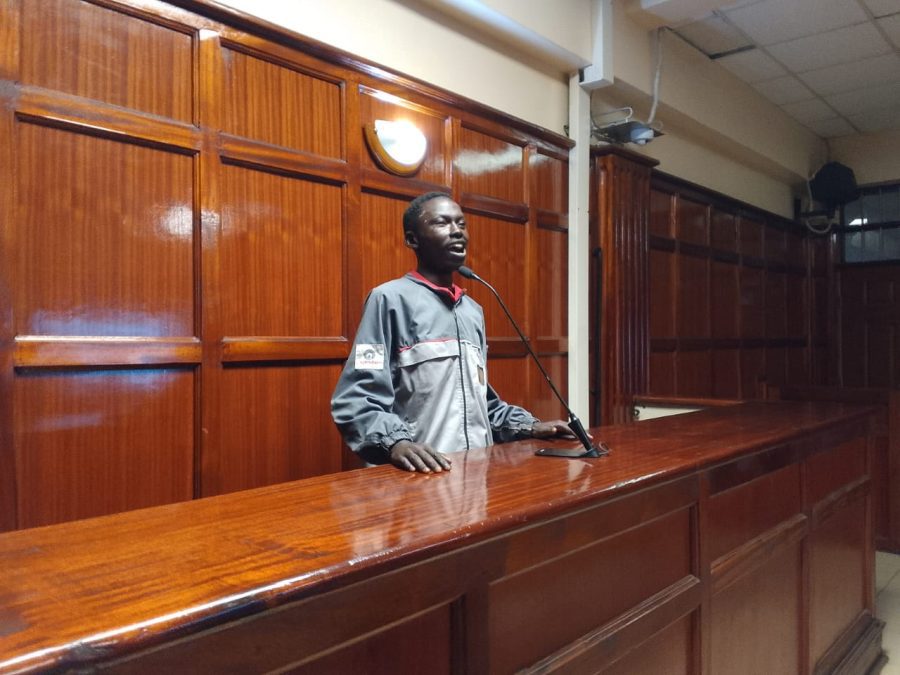 Ibrahim Kidero when he appeared before Milimani Principal Magistrate Ben Mark Ekhubi on Friday, August 8, 2025. PHOTO/Zipporah Ngwatu