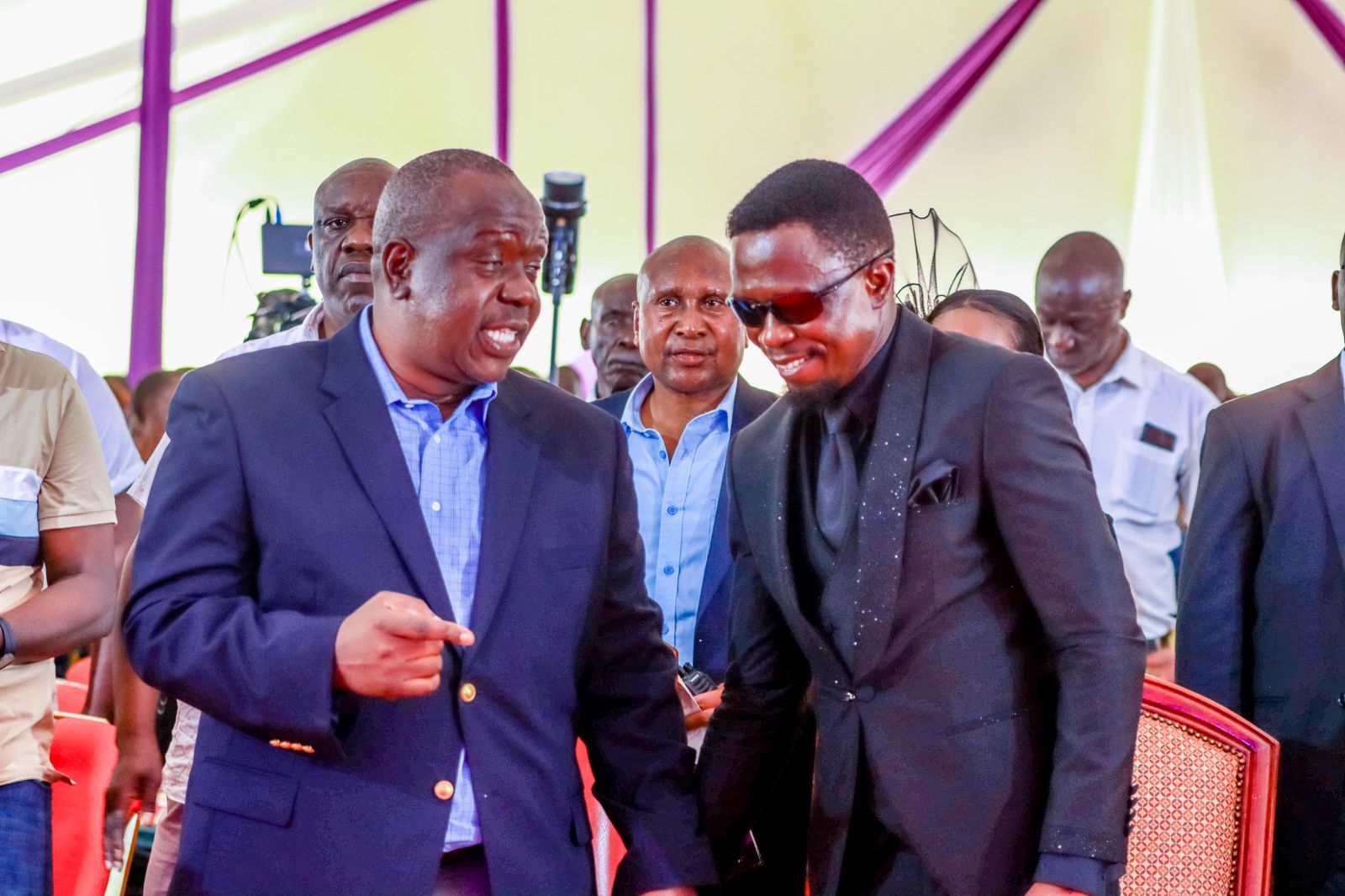 Matiang’i attends burial of Ababu Namwamba’s mother