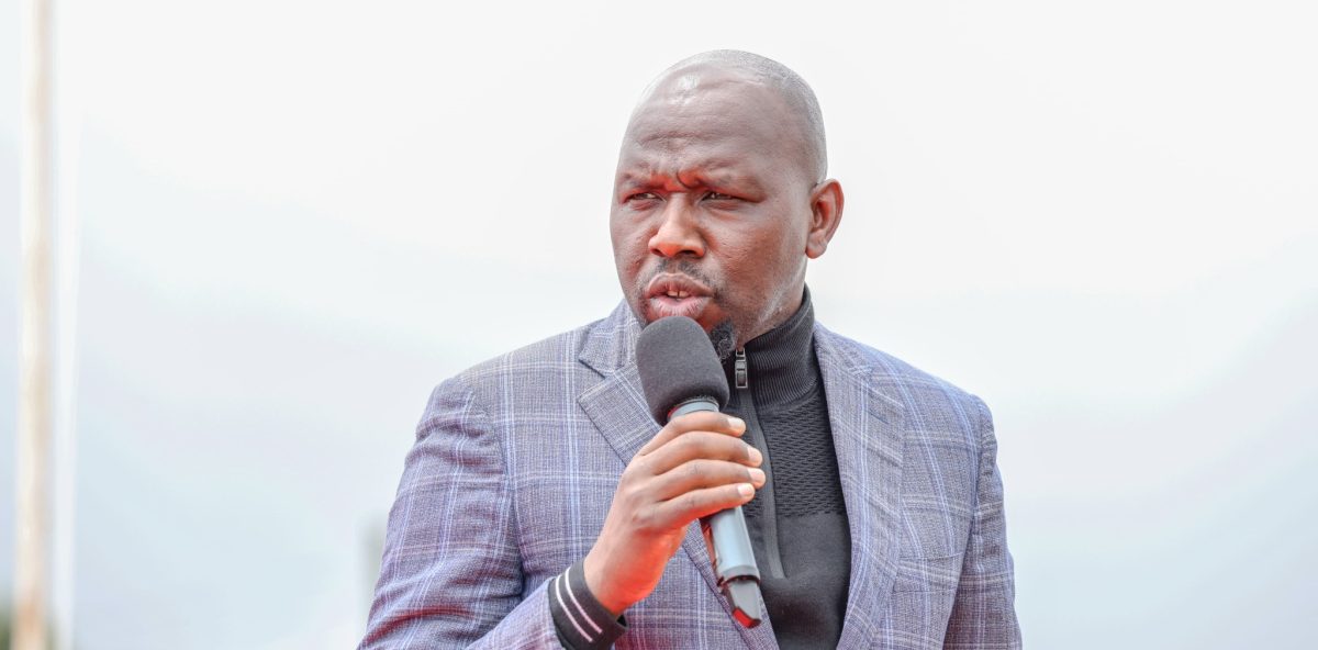 Interior CS Kipchumba Murkomen addresses residents during an Economic Empowerment event in Elgeyo Marakwet on August 9, 2025.PHOTO/https://www.facebook.com/share/1Cn8rT4NEY/