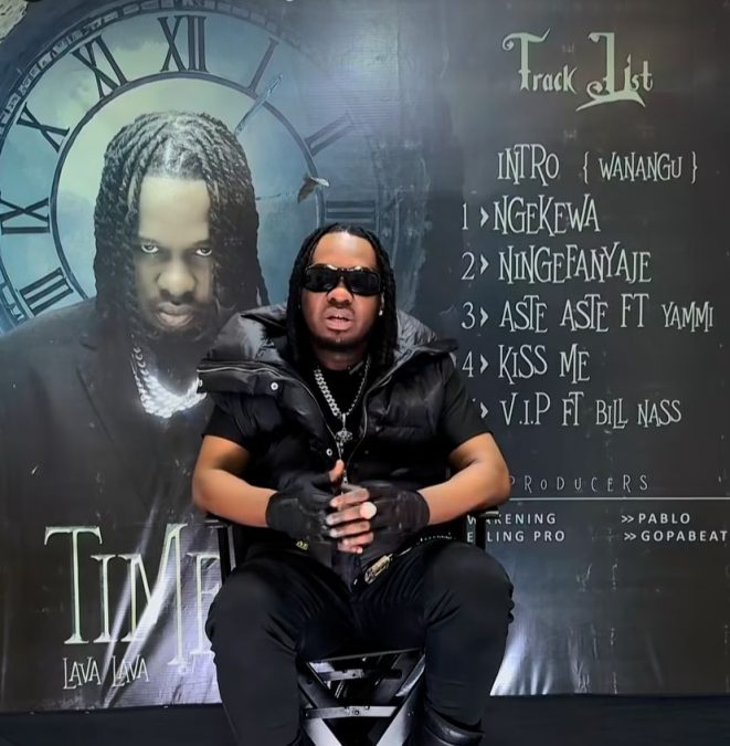 LavaLava posing next to a banner of his latest EP. PHOTO/iamlavalava/Instagram
