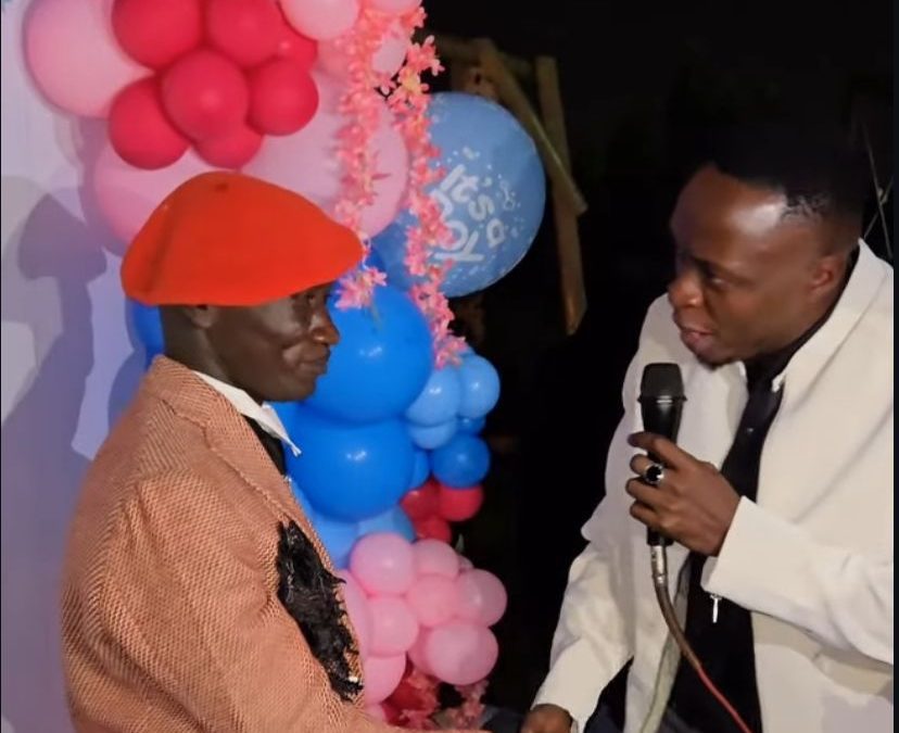 Oga Obinna surprises Stevo Simple Boy at his gender reveal party