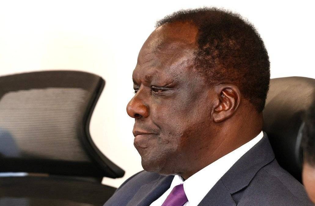 CS Wycliffe Oparanya addressing press conference on August 4, 2025 .PHOTOhttps://www.facebook.com/share/171L6psXuD/