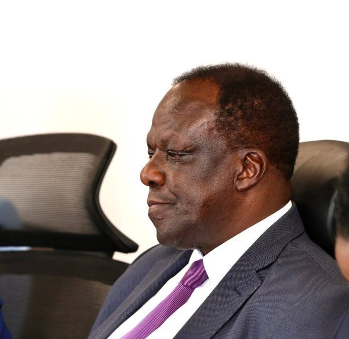 CS Wycliffe Oparanya addressing press conference on August 4, 2025 .PHOTOhttps://www.facebook.com/share/171L6psXuD/