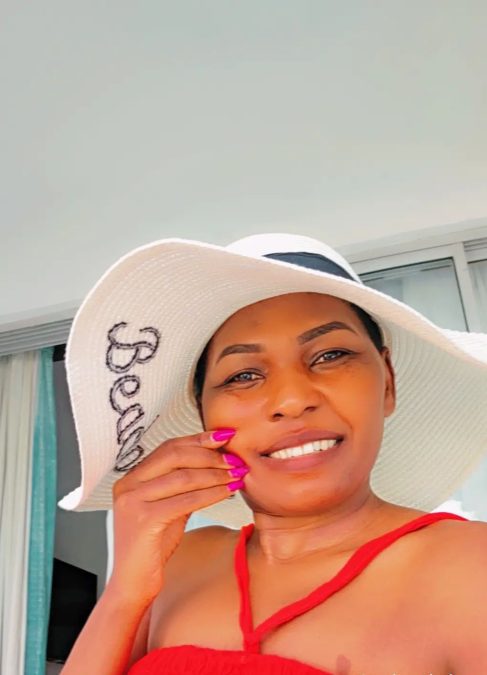 Triza Njeri in Mombasa on Wednesday, August 13, 2025. PHOTO/@trizawainaina