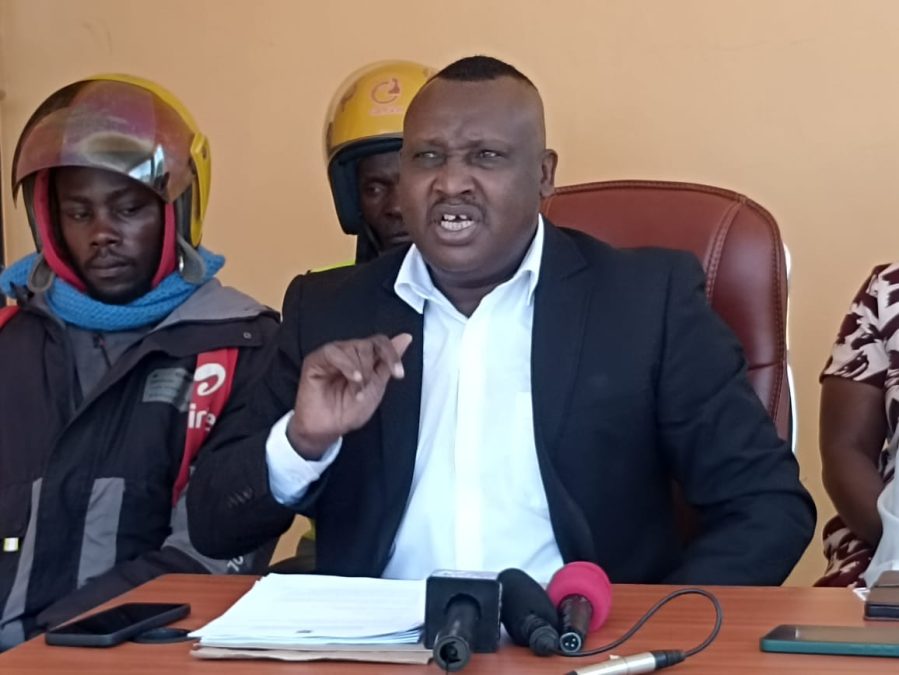 Road Safety Association of Kenya Chairman David Kiarie addresses journalists on the alarming road deaths which he attributed to issuance of bogus driving licenses. PHOTO/Oliver Musembi/K24 Digital