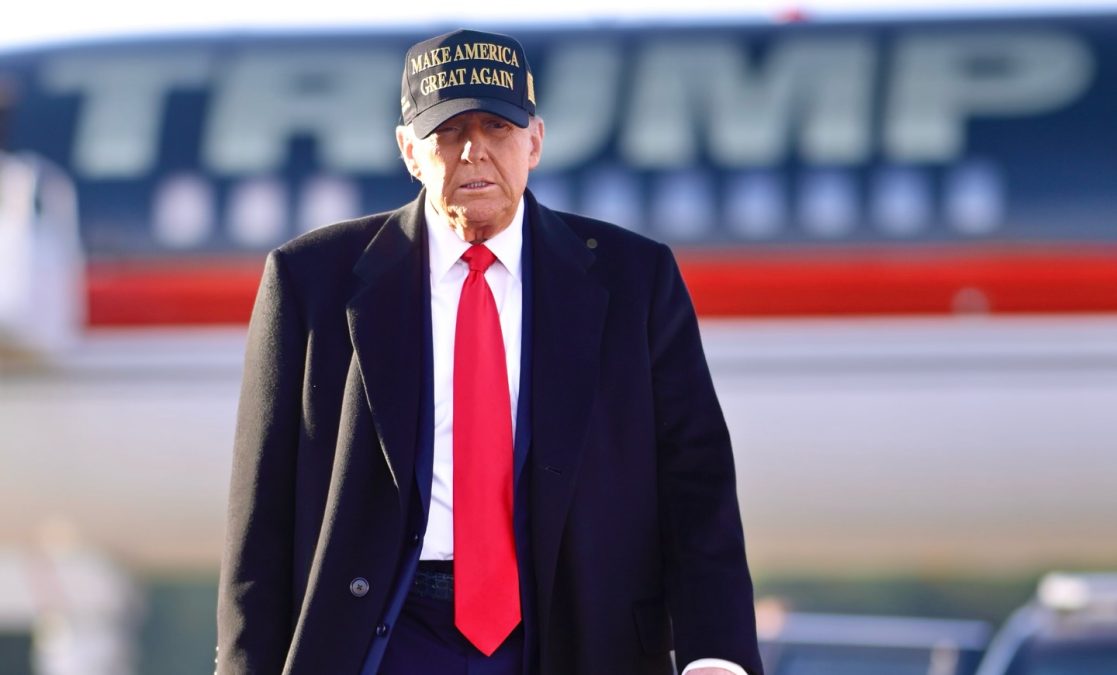 US President Donald Trump during a tour of Kinston. PHOTO/https://www.facebook.com/DonaldTrump