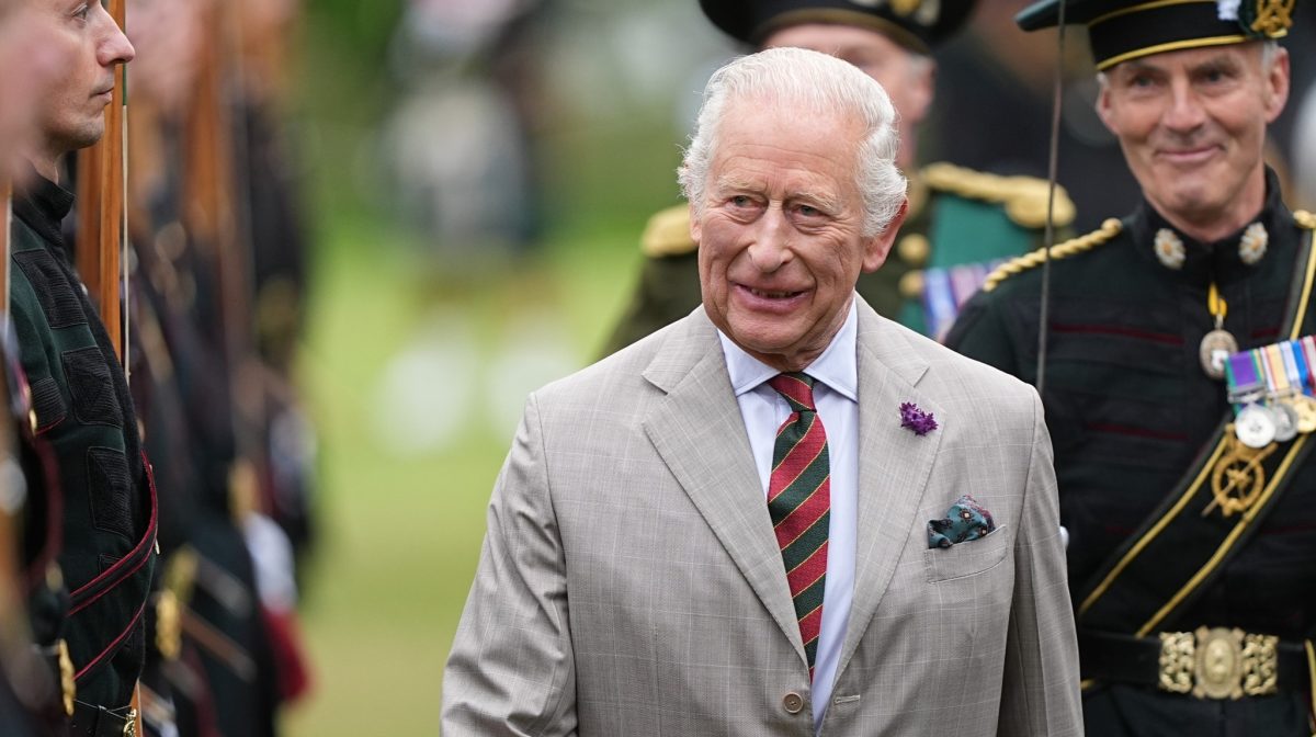 King Charles inspects a guard of honor during a past event. PHOTO/https://www.facebook.com/TheBritishMonarchy
