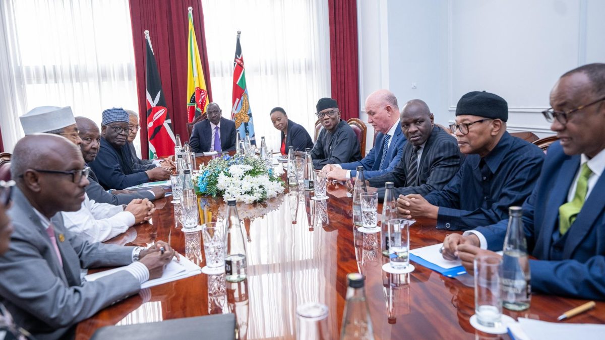AU team meeting with President William Ruto at State House Nairobi on Thursday, September 4, 2025. PHOTO/https://www.facebook.com/williamsamoei