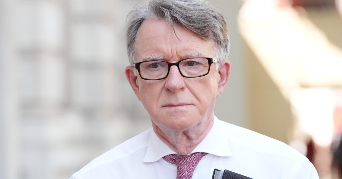 Immediate former UK Ambassador to the US Peter Mandelson, during a past event. PHOTO/https://www.facebook.com/thenationalnewspaperscotland