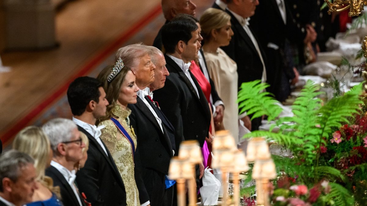 Donald Trump enjoys lavish State banquet with King Charles at Windsor
