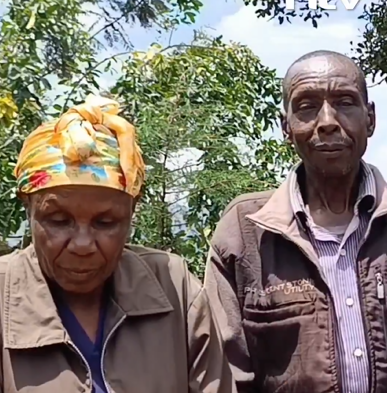 Alice and Julius speaks to the media after a reunion of their twin babies 43 years ago. PHOTO/Screengrab by K24 Digital.
