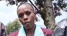 Ann Chebet, Kigen's sister, speaks to the media following a reunion. PHOTO/Screengrab by K24 Digital.