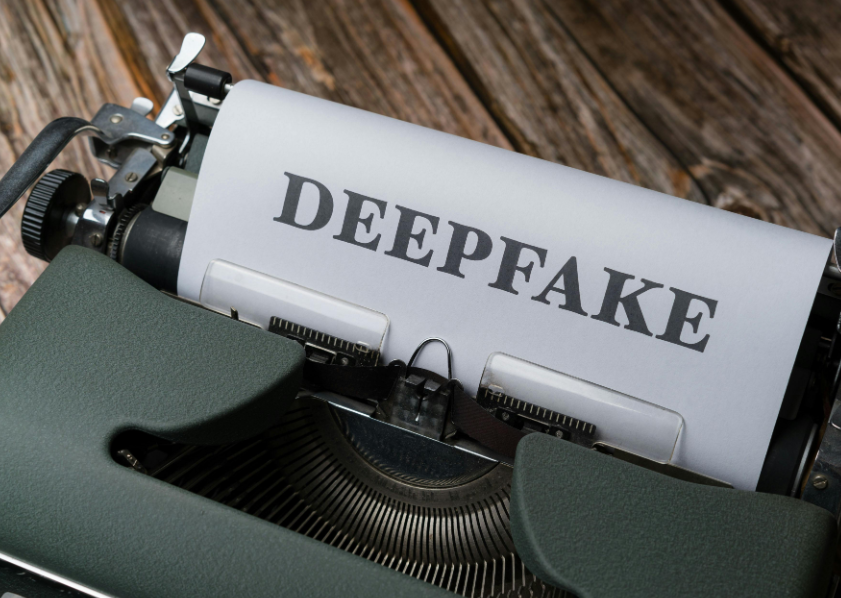 A typewriter with the word deepfake on it. Image used for illustration purposes. PHOTO/Pexels
