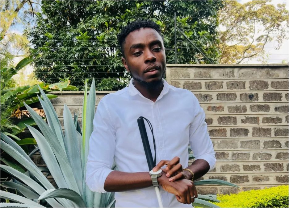 Visually impaired digital content creator and advocate Julius Mbura aka Julio Supercharge. PHOTO/https://www.facebook.com/juliusmbura01