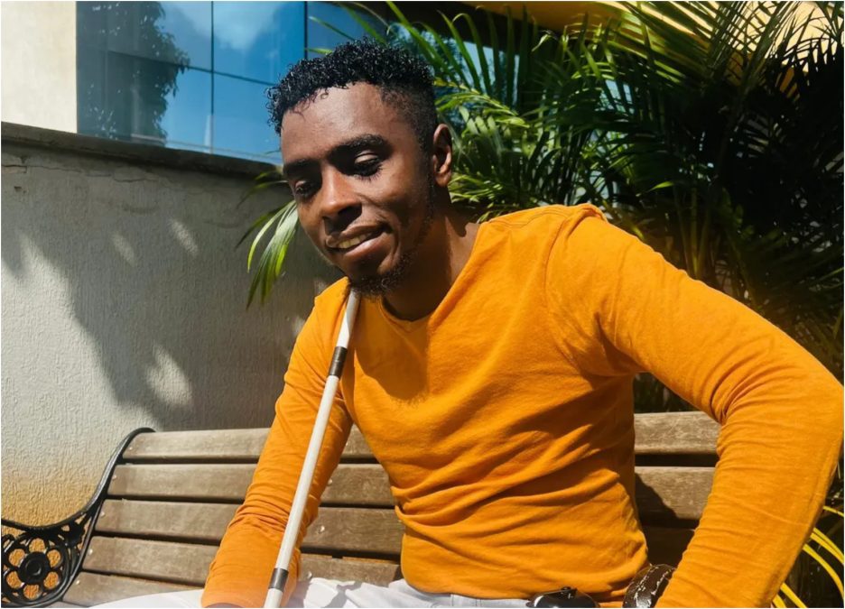Visually impaired digital content creator and advocate Julius Mbura aka Julio Supercharge. PHOTO/https://www.facebook.com/juliusmbura01