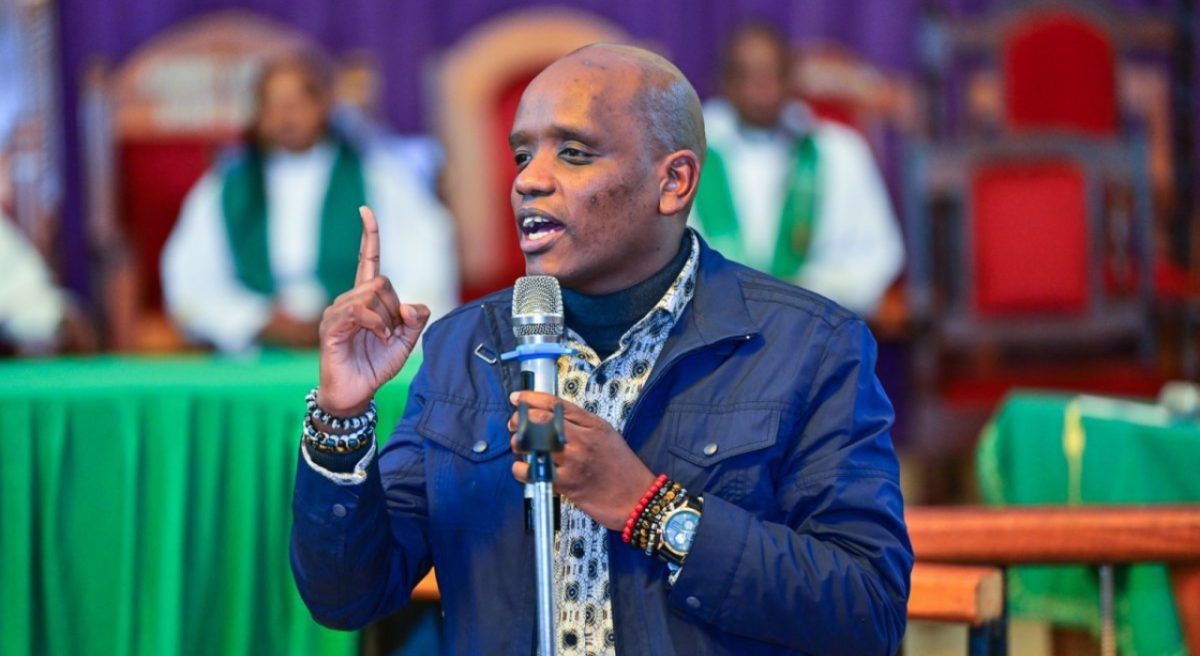 Dennis Itumbi at ACK St. Andrew Cathedral, Thika, in June 2023. PHOTO/@OleItumbi/X