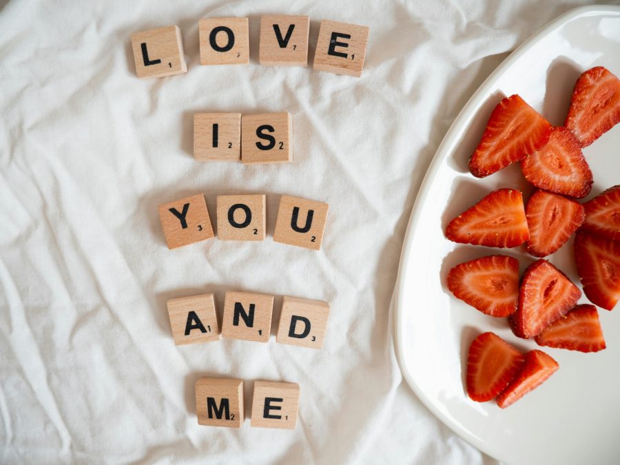 Love message on dice,image used for illustration purposes. PHOTO/Pexels