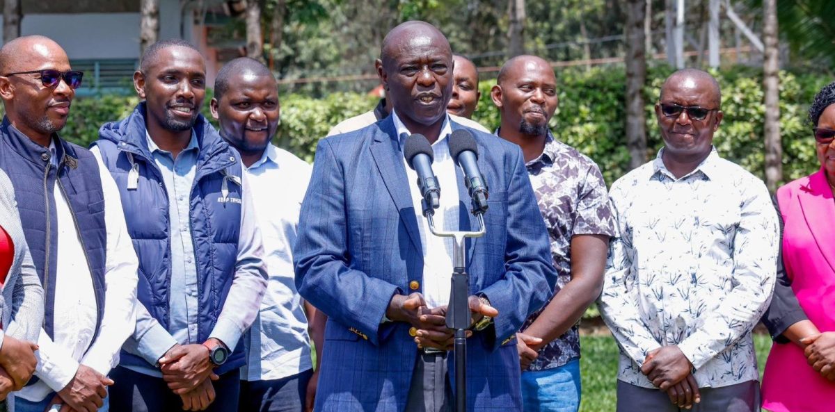 Former DP Rigathi Gachagua address the press on September 12, 2025. PHOTO/https://www.facebook.com/Kameme101