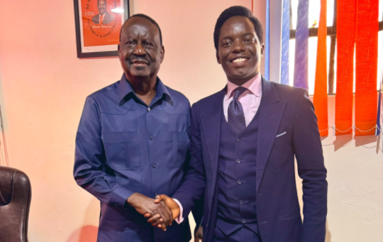 ODM at 20: McOure consults Raila on strengthening youth voice in the party