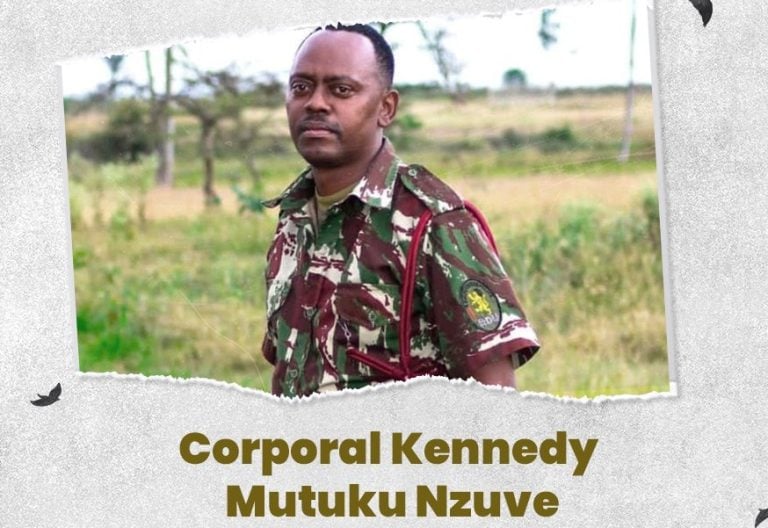 The late Corporal Kennedy Nzuve. PHOTO/@MSSMHaiti/X