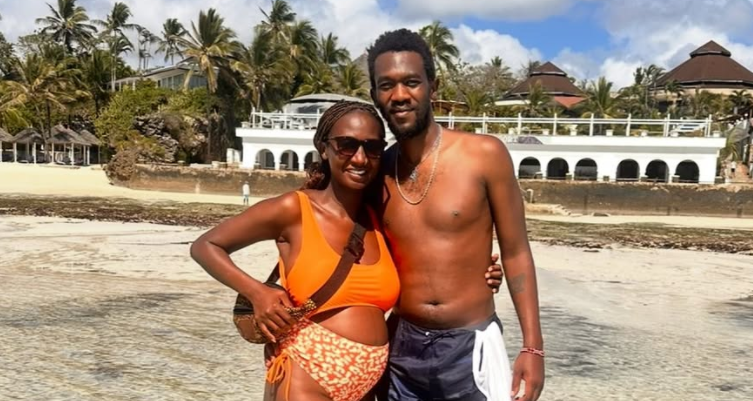 Comedian Eunice Mammito and her baby daddy.