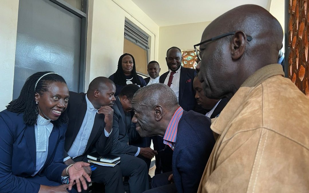 Martha Karua when she appeared at a court in Uganda to represent her client Kizza Besigye. PHOTO/@Joe_Cooel/X