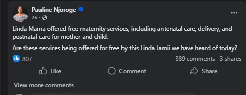 Part of Pauline Njoroge's statement. PHOTO/Screengrab by K24 Digital/https://www.facebook.com/paulinenjoroge