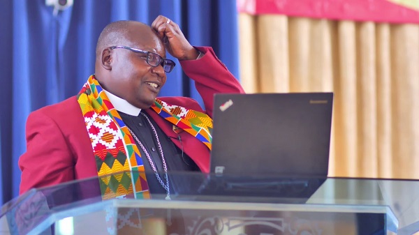 NCCK chairperson Elias Otieno Agola during a past address.PHOTO/@KenyaNCCK/X