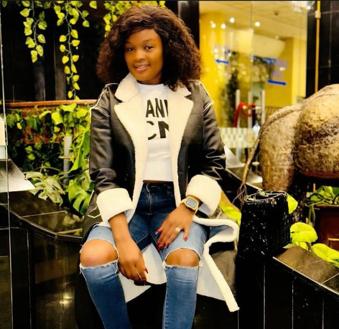 Rachael, the widow of late footballer Ezekiel Otuoma. PHOTO/@rachaelotuoma/TikTok.