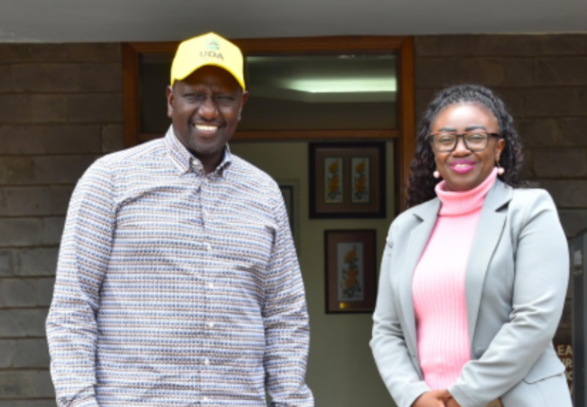 Presidnet William Ruto and Gloria Orwoba back in 2022. PHOTO/@WilliamsRuto/X