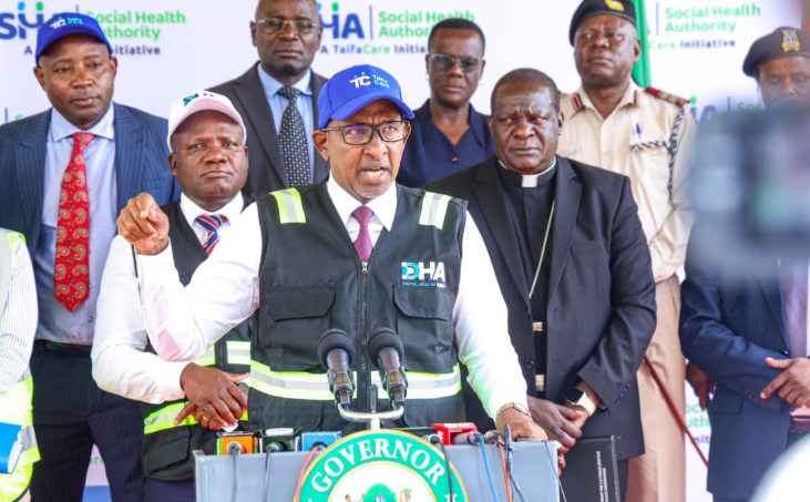 Health Cabinet Secretary Aden Duale speaking in Kakamega on September 3, 2025.