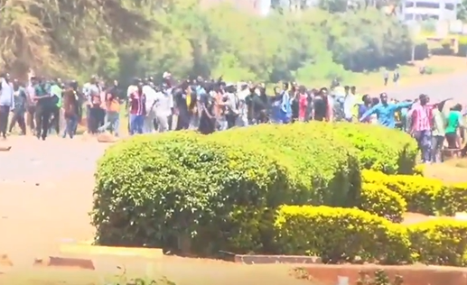 Meru University students striking on September 9, 2025