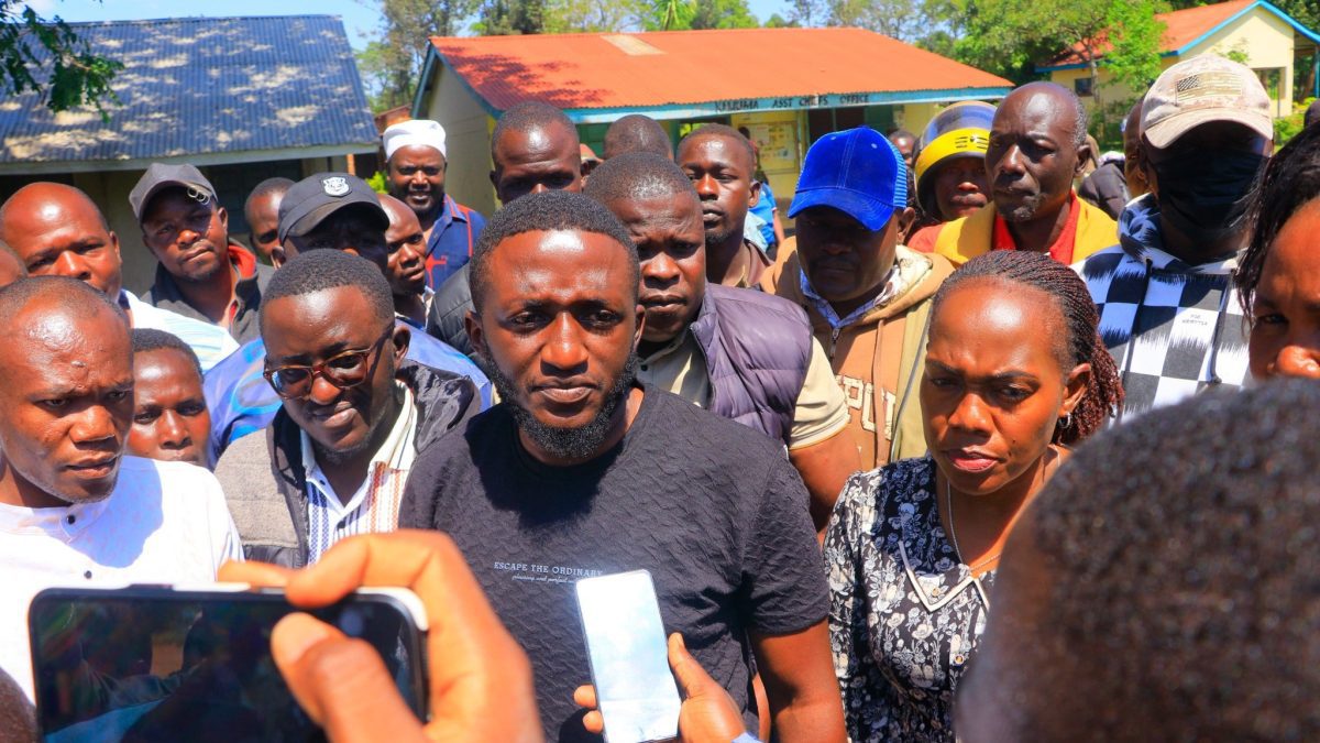 Boyd Were, the son of the late MP Ong'ondo Were addresses the media on September 24, 2025. PHOTO/https://www.facebook.com/BoydWere