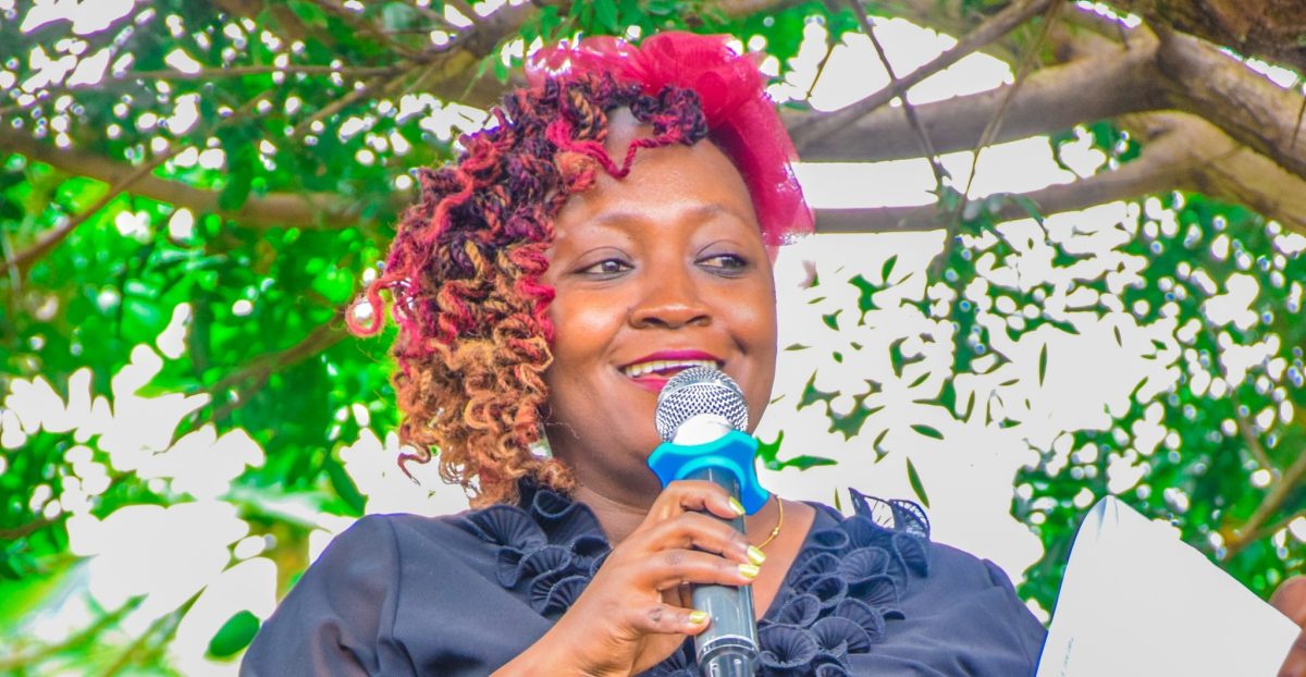 Justina Wamae speaks during a past event. PHOTO/https://www.facebook.com/justina.wamae.9/