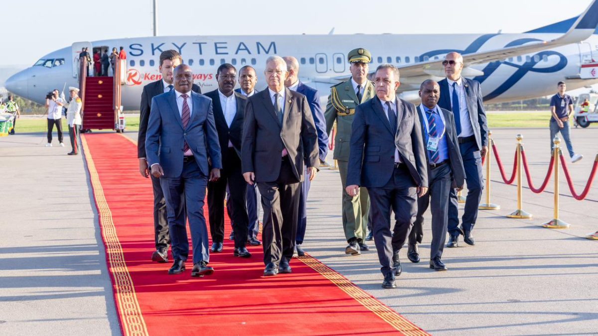 Kenya's delagation arriving in Algeria led by Deputy President Kithure Kindiki.PHOTO/@HonWetangula/X